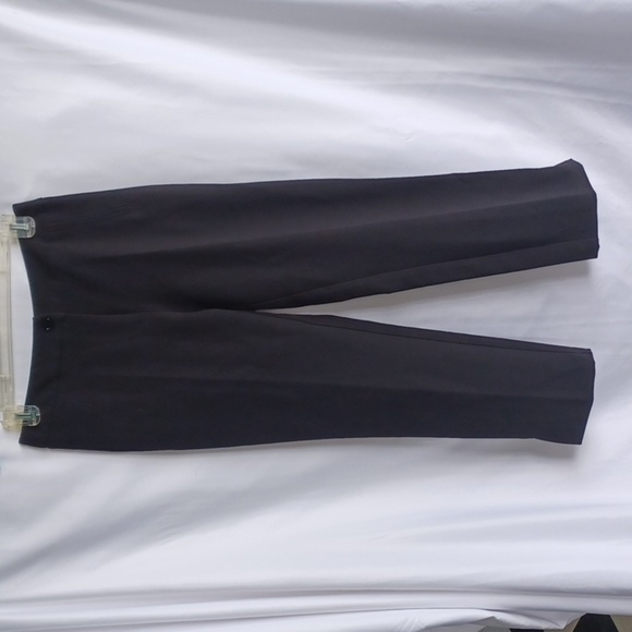 EDAS Black Dress Pants, Made in Italy, Sz 8, Ankle - Picture 1 of 8